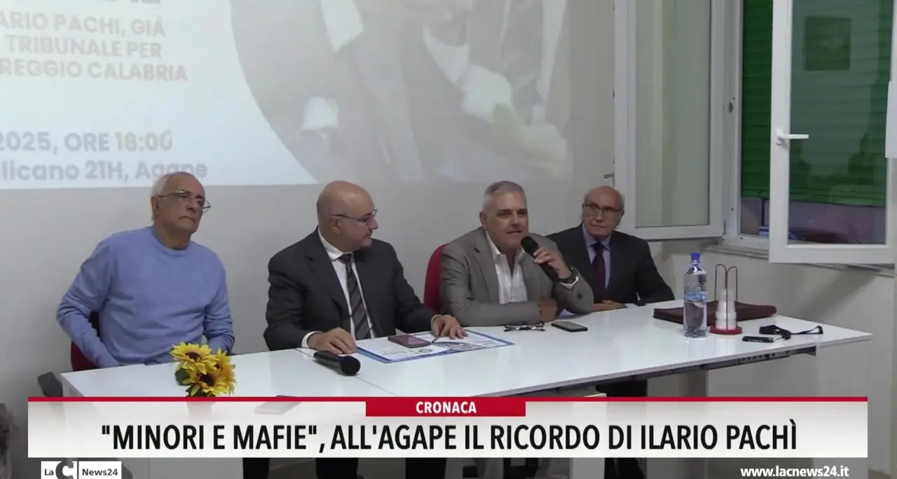 Minori e Mafie, all'Agape il ricordo di Ilario Pachi