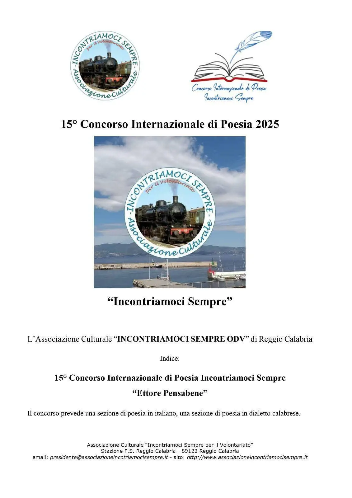 Reggio, concorso di poesia Ettore Pensabene: prorogata la scadenza per iscriversi\n