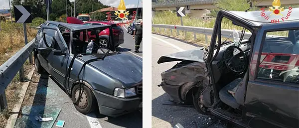 Scontro fra utilitarie Fiat-Hyundai: due donne ferite