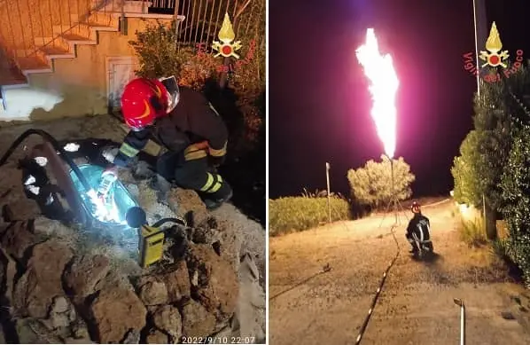 Perdita Gpl da serbatoio interrato: evacuata famiglia