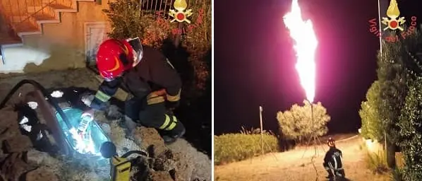Perdita Gpl da serbatoio interrato: evacuata famiglia