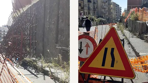 Muro 'Pugliese-Ciaccio': pericoli, traffico e degrado