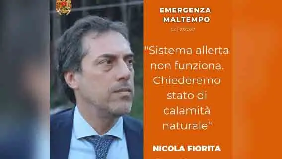 Fiorita: \"Oggi stesso richiesta di calamità naturale\"