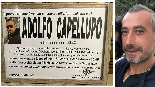 Amici e comunità addolorati per la morte di Adolfo