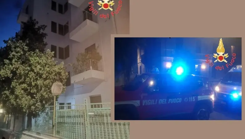 Minaccia di buttarsi da 5° piano: Vigili del fuoco lo bloccano
