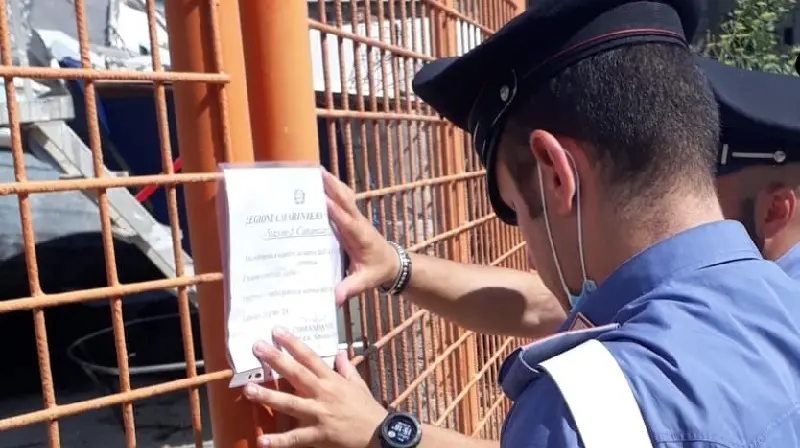 Lido, sequestrato cantiere nautico alla foce del Corace