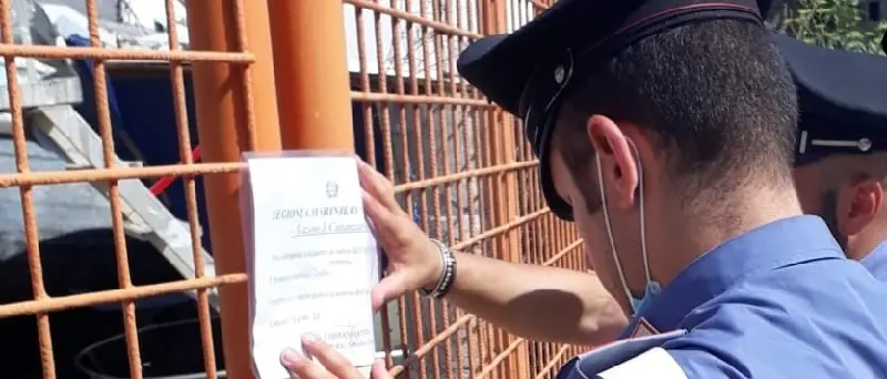 Lido, sequestrato cantiere nautico alla foce del Corace