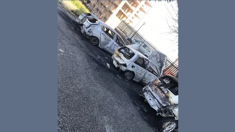 Catanzaro, quattro auto incendiate nella notte