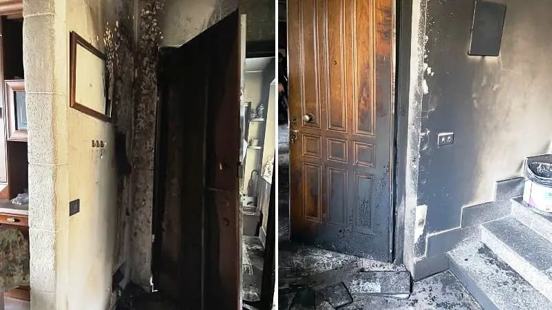 Lamezia, fiamme in uno stabile: agenti salvano 7 persone