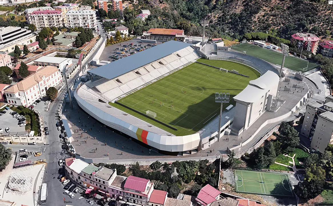 Catanzaro, ecco il nuovo\u00A0Stadio Ceravolo: capienza aumentata a 15.800 posti per la cattedrale\u00A0giallorossa\n