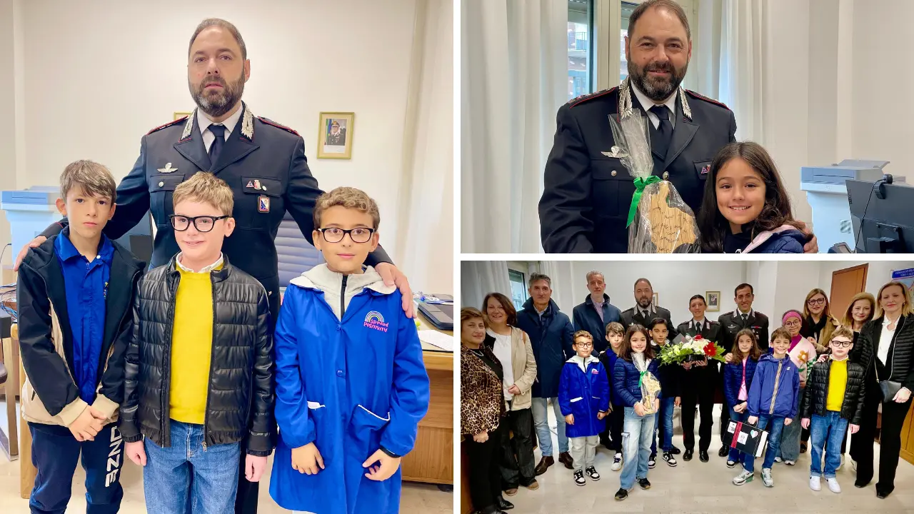 Vibo, gli alunni del\u00A0Convitto Filangieri in visita al Comando provinciale dei carabinieri\u00A0a lezione di legalità\n