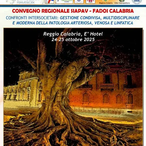 A Reggio Calabria il convegno regionale SIAPAV-FADOI: la Calabria al centro del dibattito scientifico sulla patologia vascolare\n