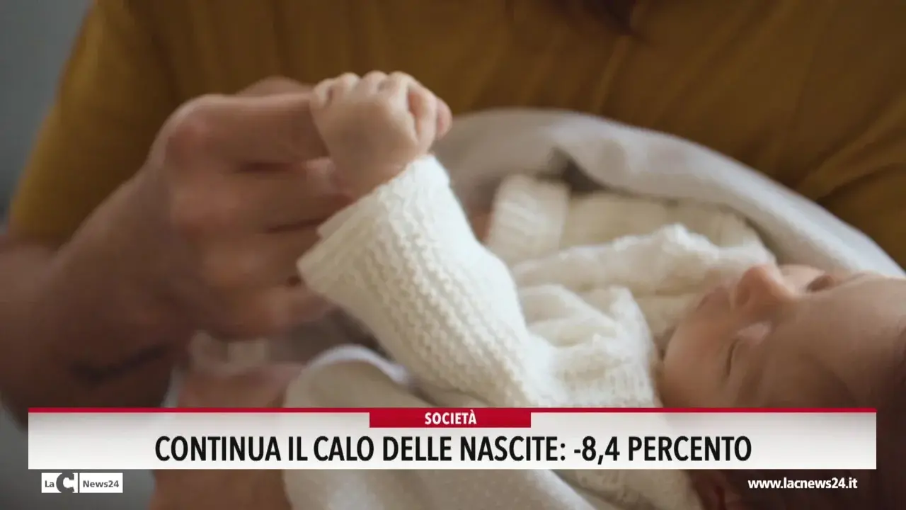 Continua il calo delle nascite: - 8,4 percento