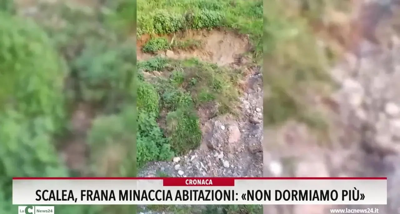 Scalea, frana minaccia abitazioni: «Non dormiamo più»