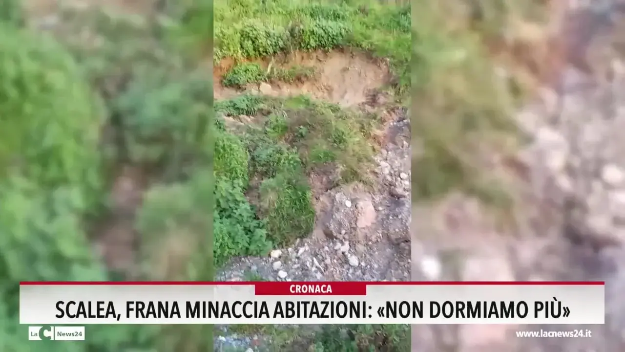 Scalea, frana minaccia abitazioni: «Non dormiamo più»