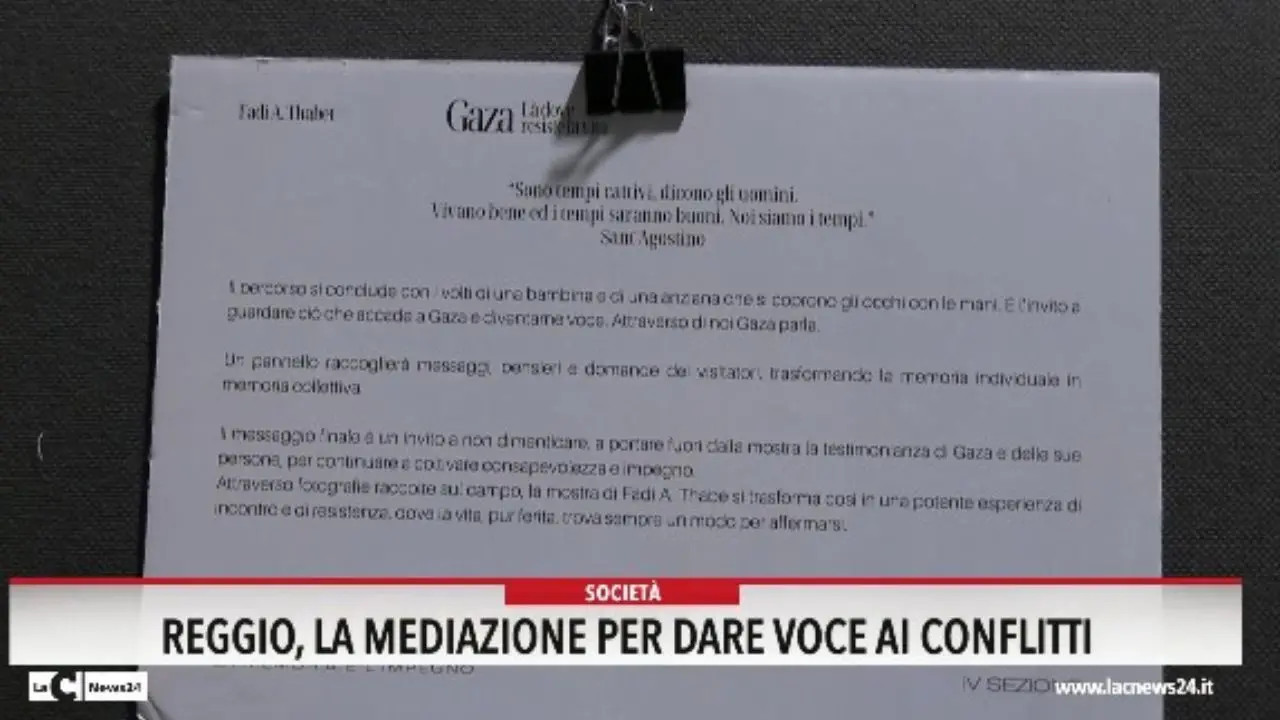 Reggio, la mediazione per dare voci ai conflitti