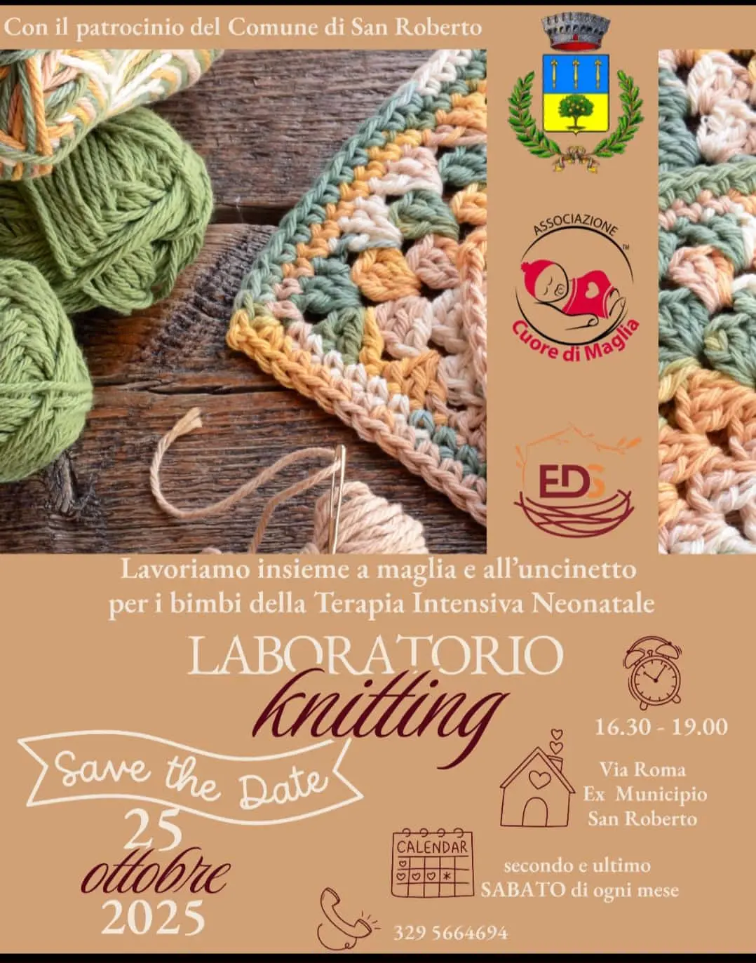 San Roberto, nasce la collaborazione tra “Nido dei Nonni” e “Cuore di Maglia”: laboratori mensili di solidarietà per i reparti di Terapia Intensiva Neonatale\n