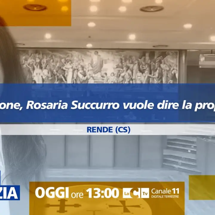 Elezioni in Calabria, Rosaria Succuro approda\u00A0in Consiglio regionale: focus a Dentro la notizia\n
