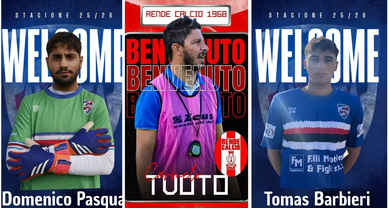 Promozione A, Carmelo Tuoto è il nuovo tecnico del Rende. Pasqua e Barbieri per risollevare l'Amantea