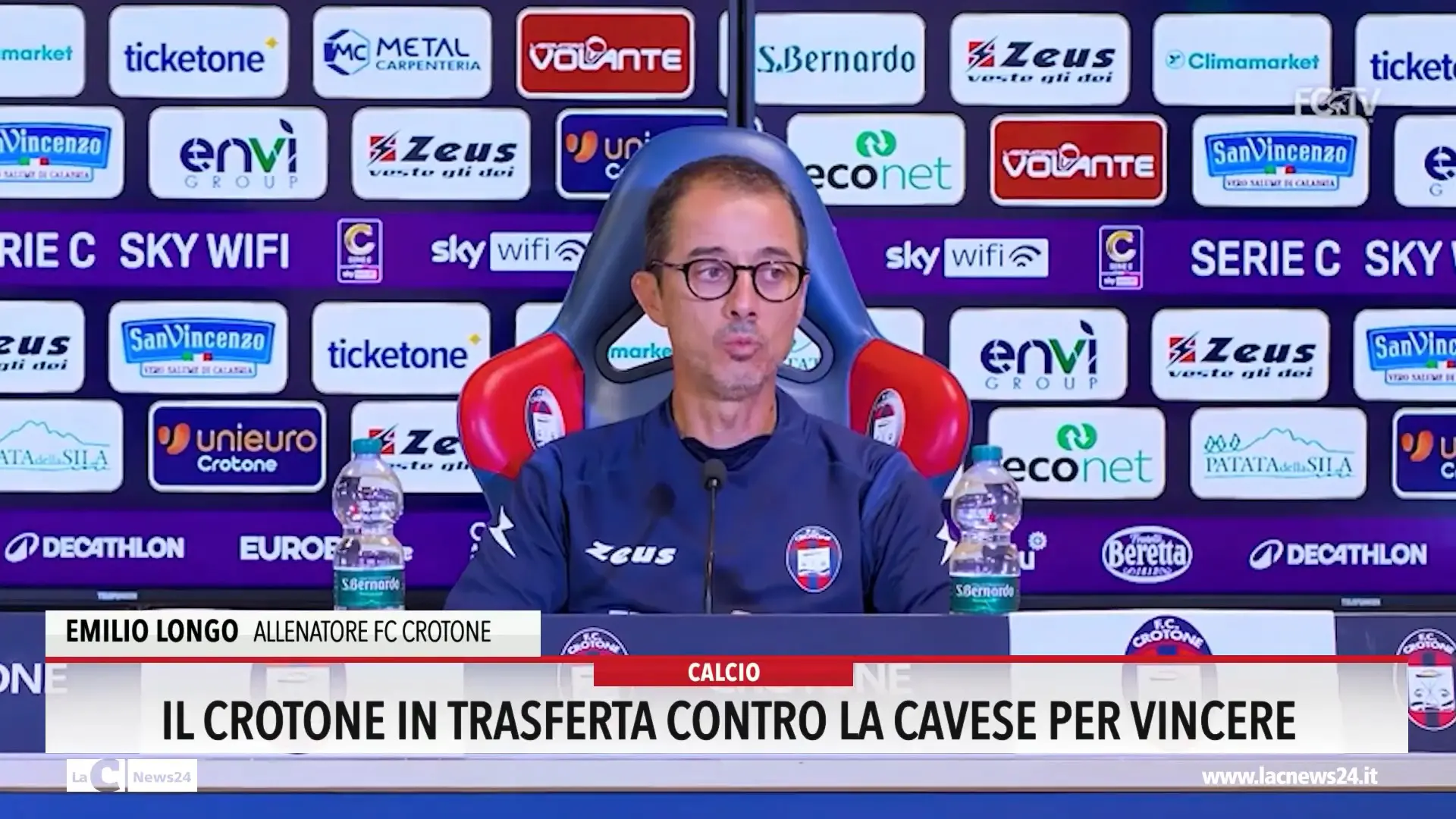 Il Crotone in trasferta contro la Cavese per vincere