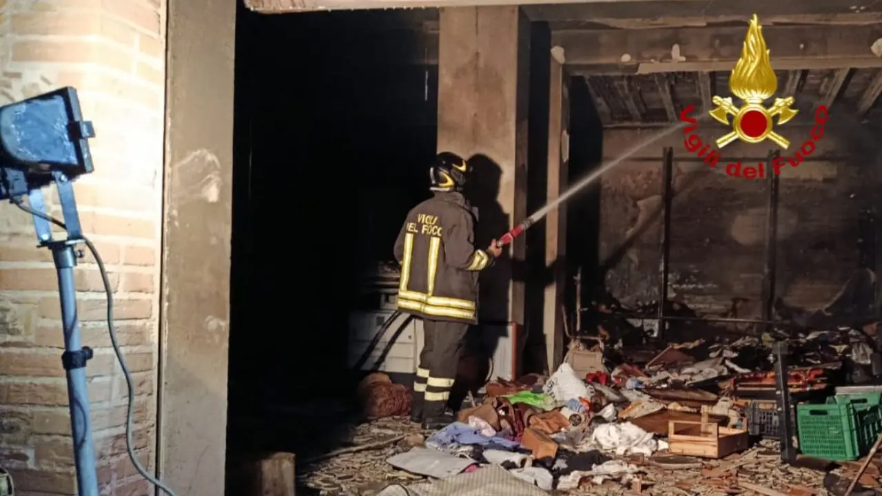 L'intervento dei vigili del fuoco