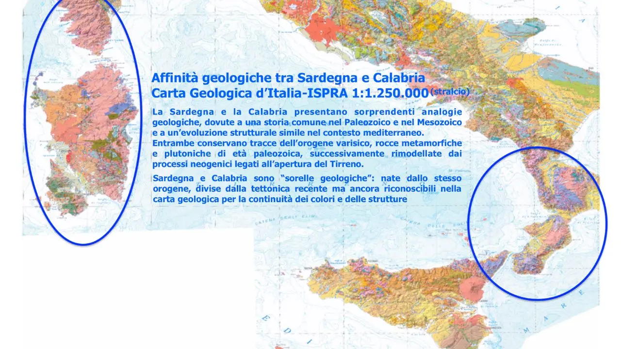 Affinità geologiche tra Sardegna e Calabria