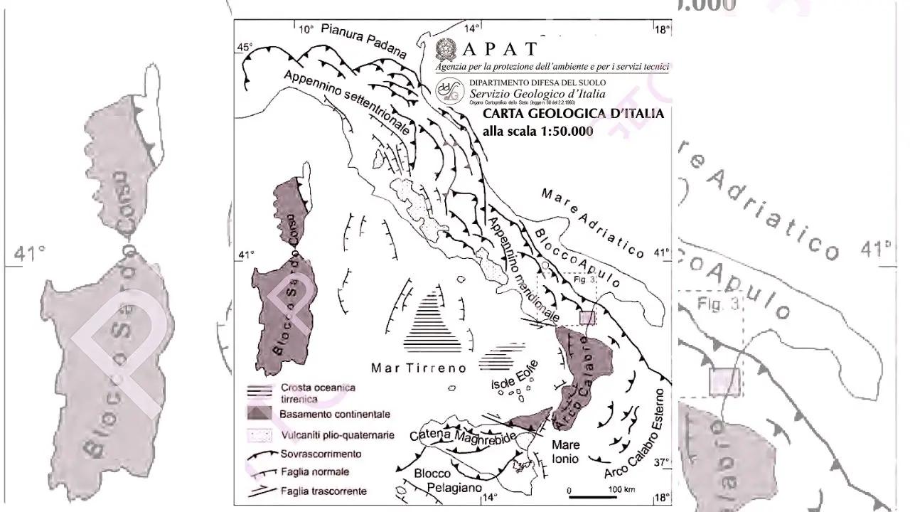 Carta geologica d'Italia - Apai
