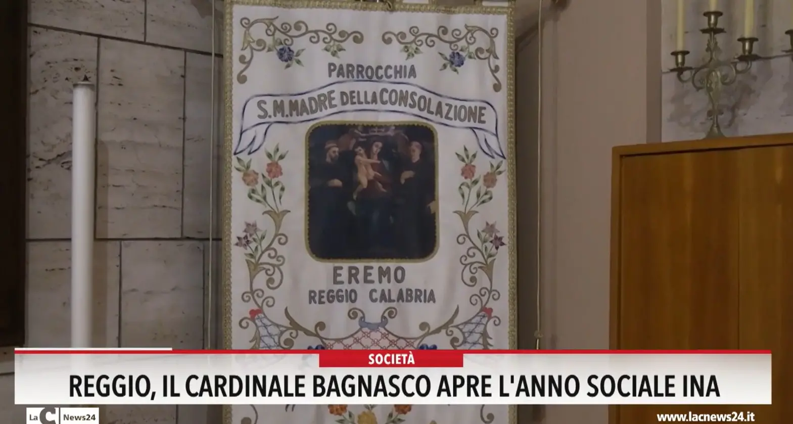 Reggio il Cardinale Bagnasco apre l'anno sociale Ina