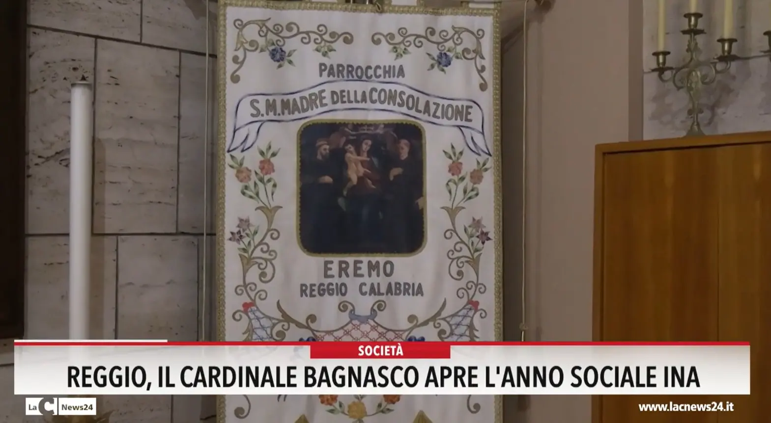 Reggio il Cardinale Bagnasco apre l'anno sociale Ina