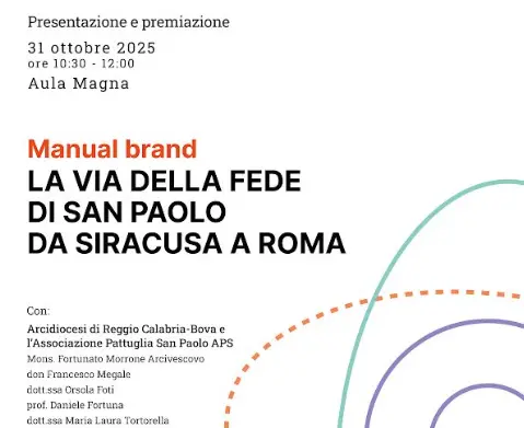 Reggio, all'AbaRc si presenta il Manual brand “La Via della Fede di San Paolo da Siracusa a Roma”\n