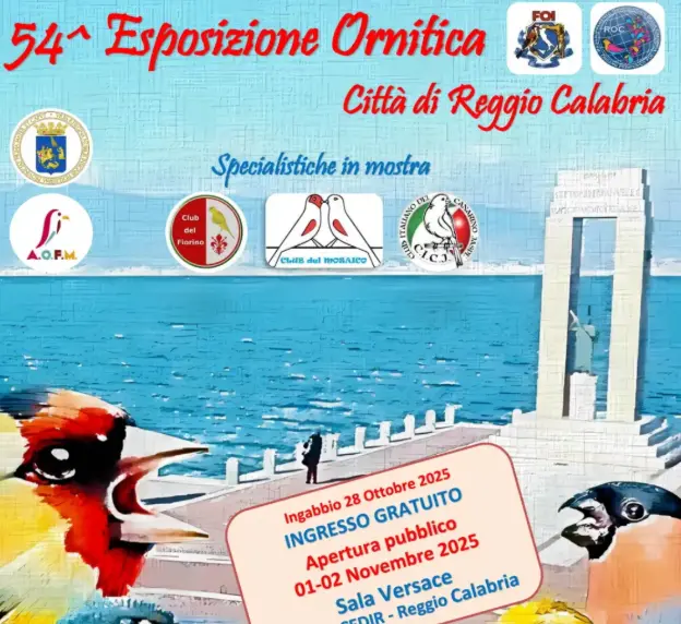 Reggio, l’1 e il 2 novembre la\u00A054ª mostra ornitica\n