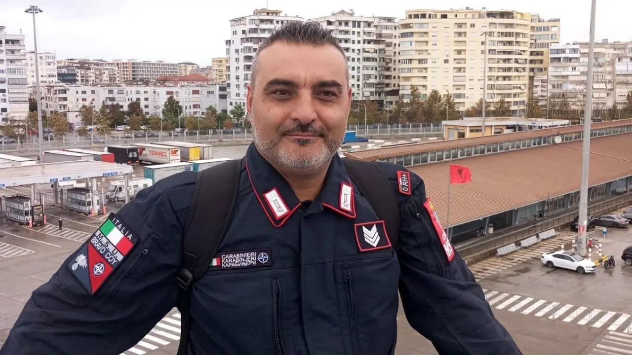 Il brigadiere Tommaso Nereo in missione in Kosovo