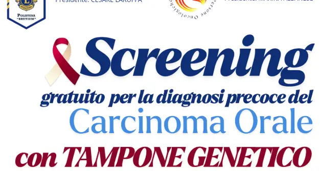 A Polistena screening gratuiti per il carcinoma del cavo orale\n