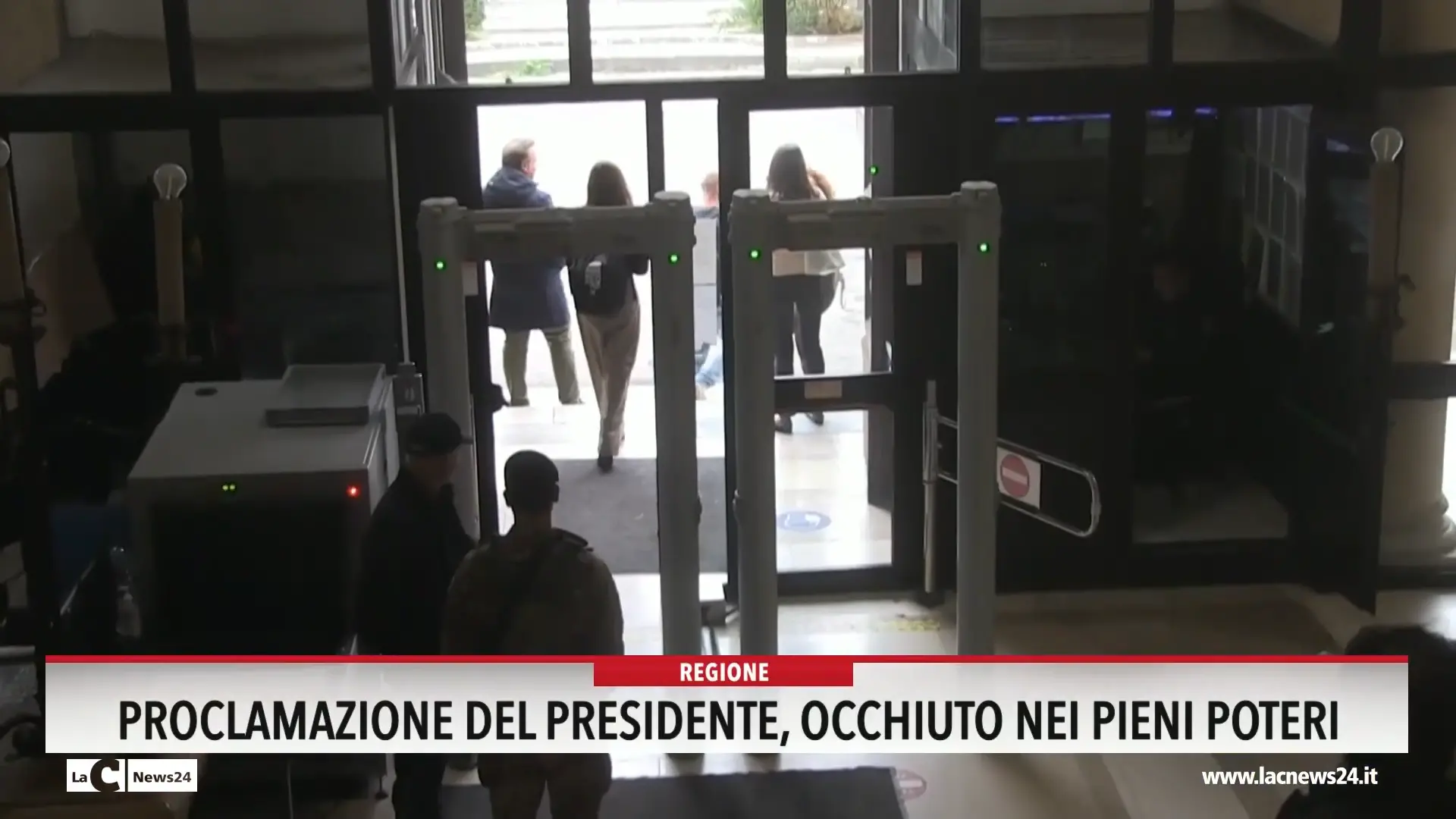Proclamazione del presidente, Occhiuto nei pieni poteri