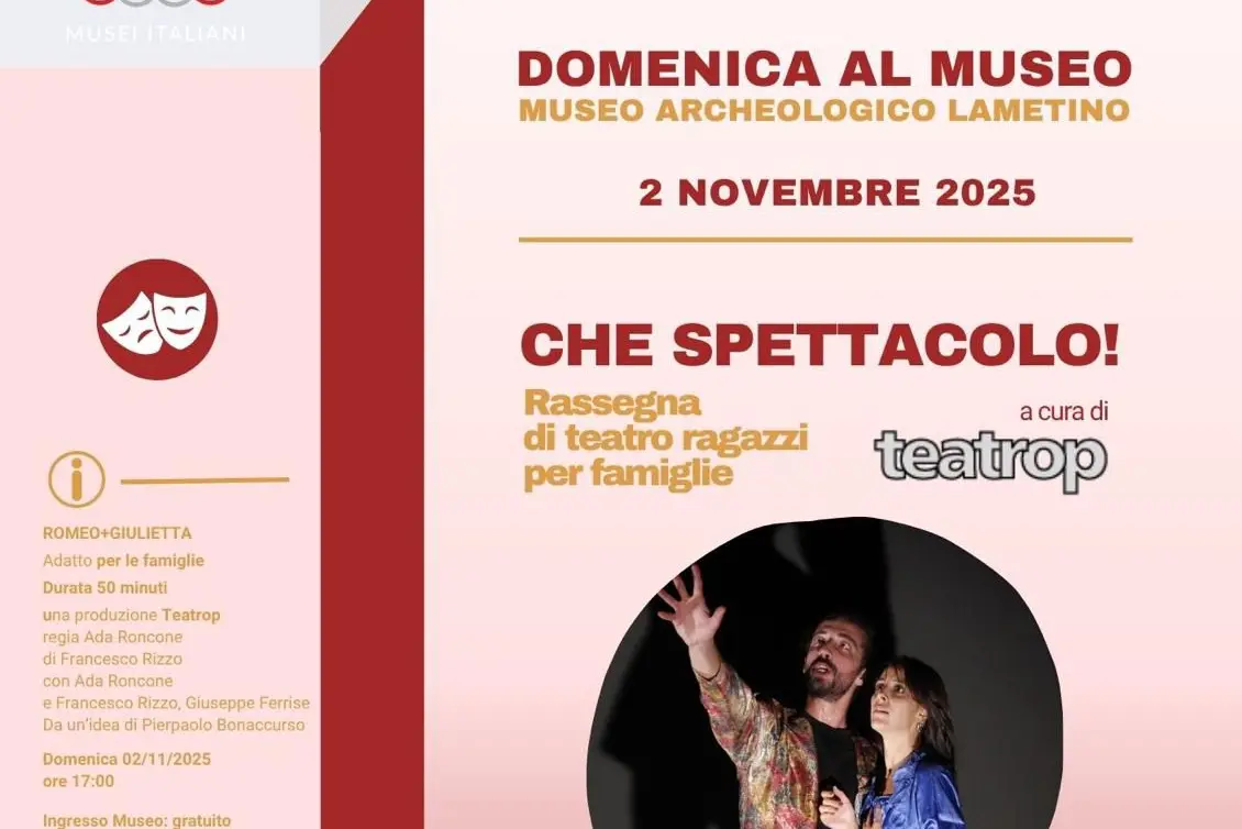 La poetica di Shakespeare giunge a Lamezia Terme con “Romeo + Giulietta. Esercizi di stile”\u00A0\n