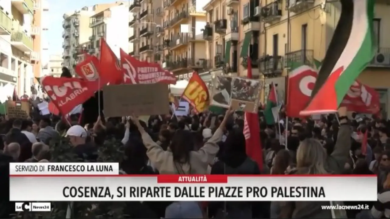 Cosenza, si riparte dalle piazze pro Palestina