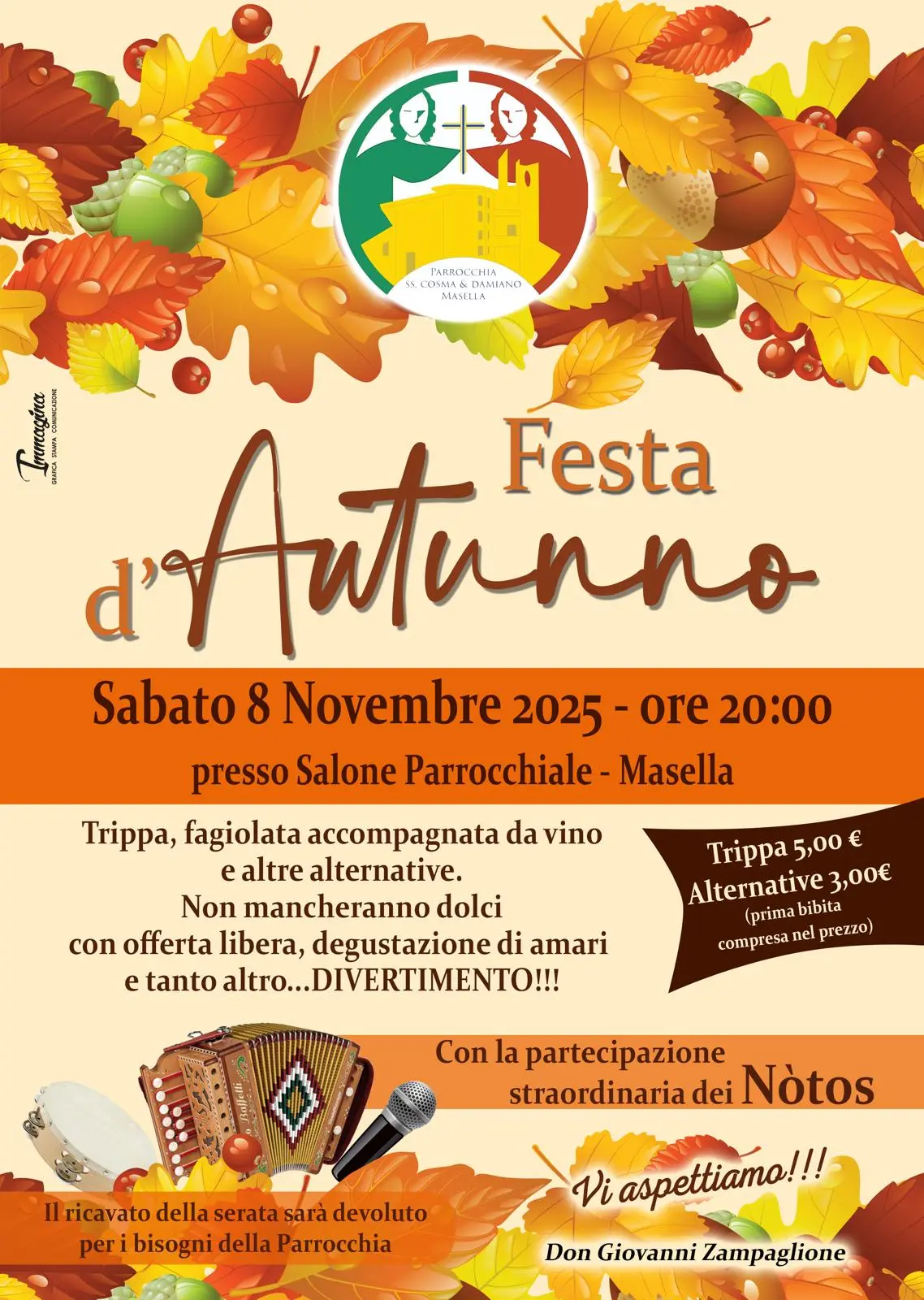 Masella, tutto pronto per la Festa d’Autunno con lo chef Fortunato Stellittano e il gruppo No’tos\n