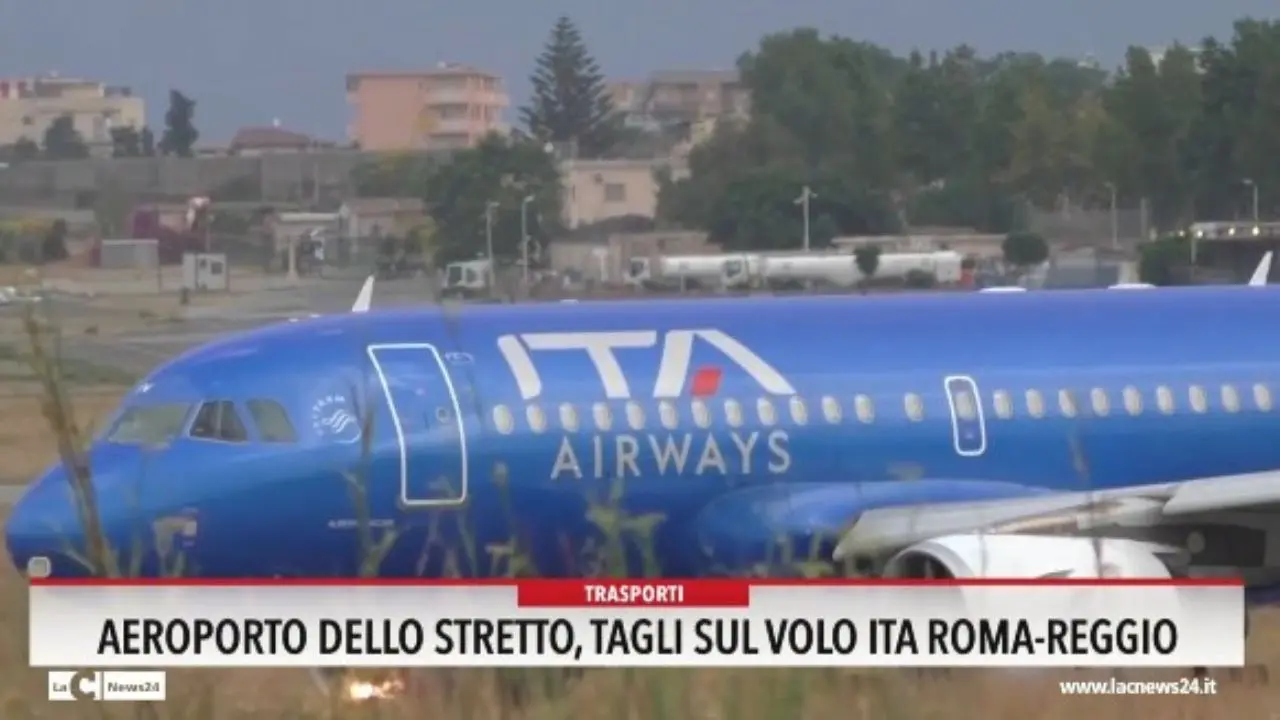 Aeroporto dello Stretto, tagli sul volo Ita Roma-Reggio