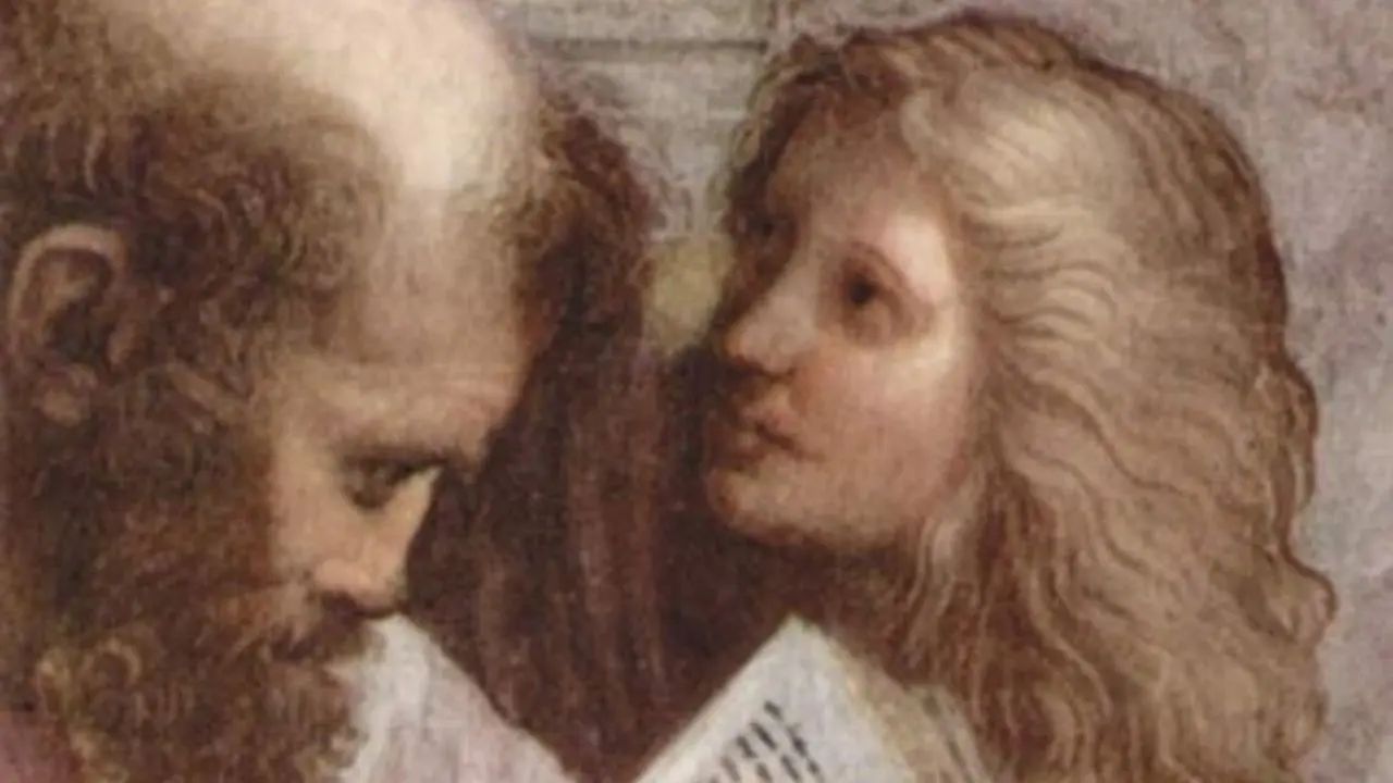 Teano raffigurata nella Scuola di Atene di Raffaello