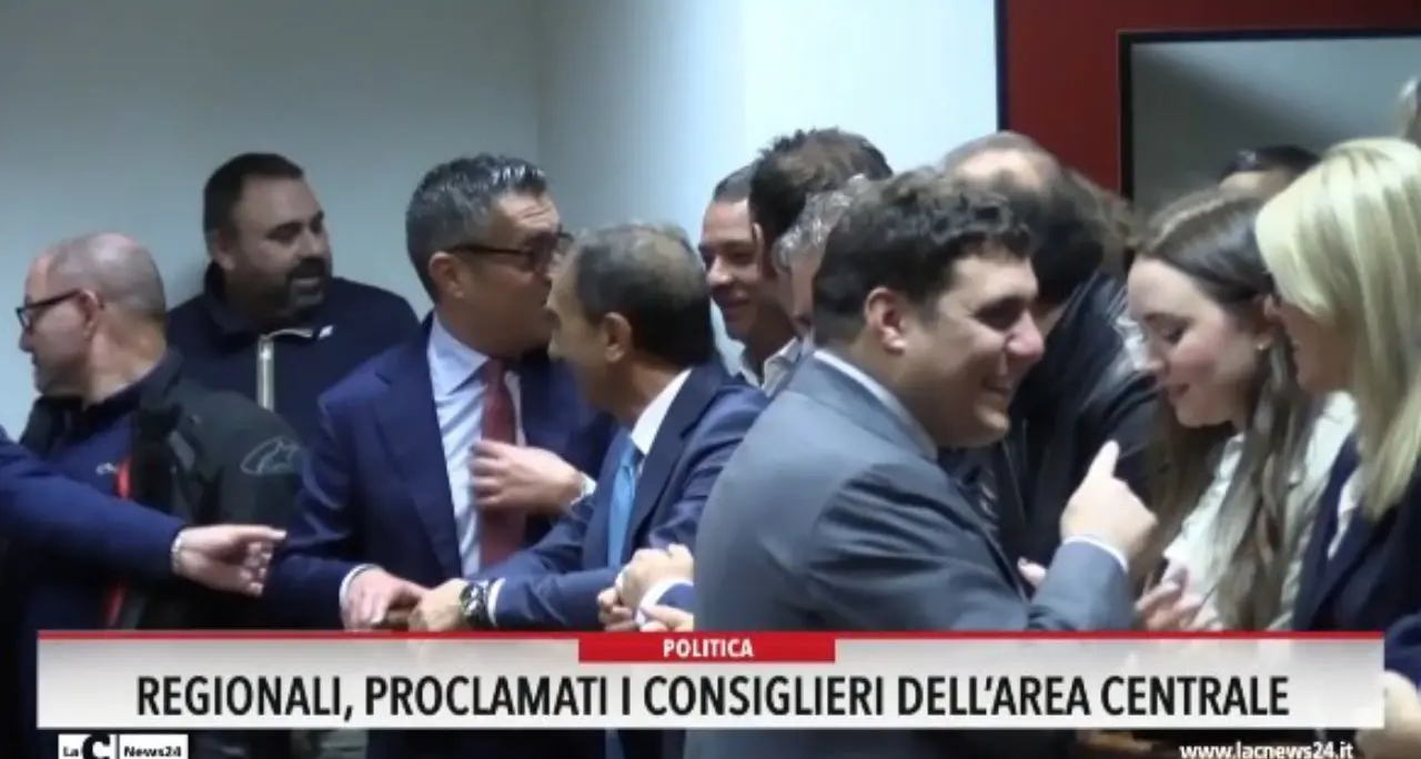 Regionali, proclamati i consiglieri dell'area centrale