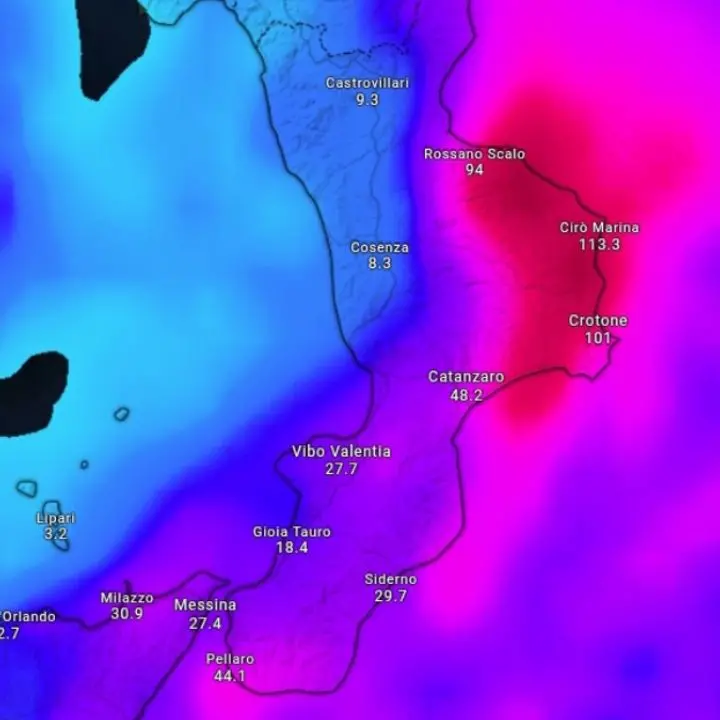 In Calabria maltempo… a metà: tornano i temporali ma solo sulla fascia jonica\n