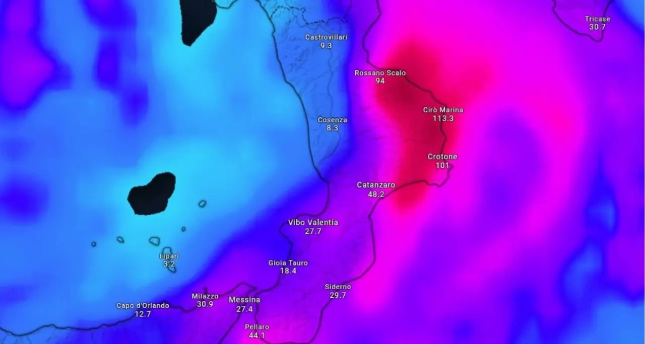 In Calabria maltempo… a metà: tornano i temporali ma solo sulla fascia jonica\n
