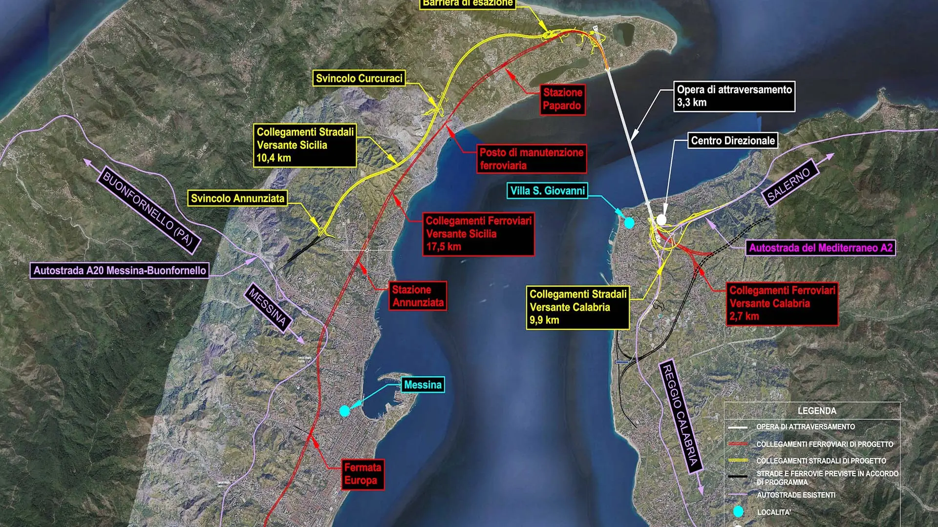 <p>Ponte sullo Stretto, la rete dei collegamenti terresti </p>\\n