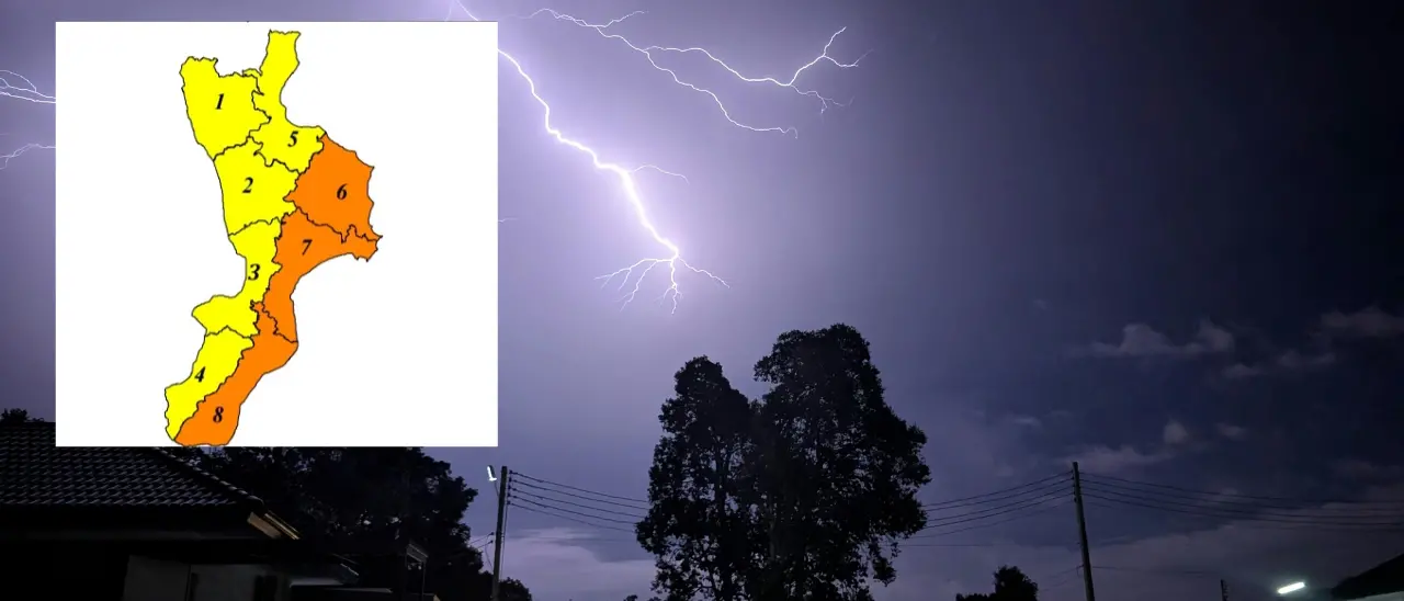 Maltempo in arrivo, allerta arancione domani su parte della Calabria: ecco le aree più colpite