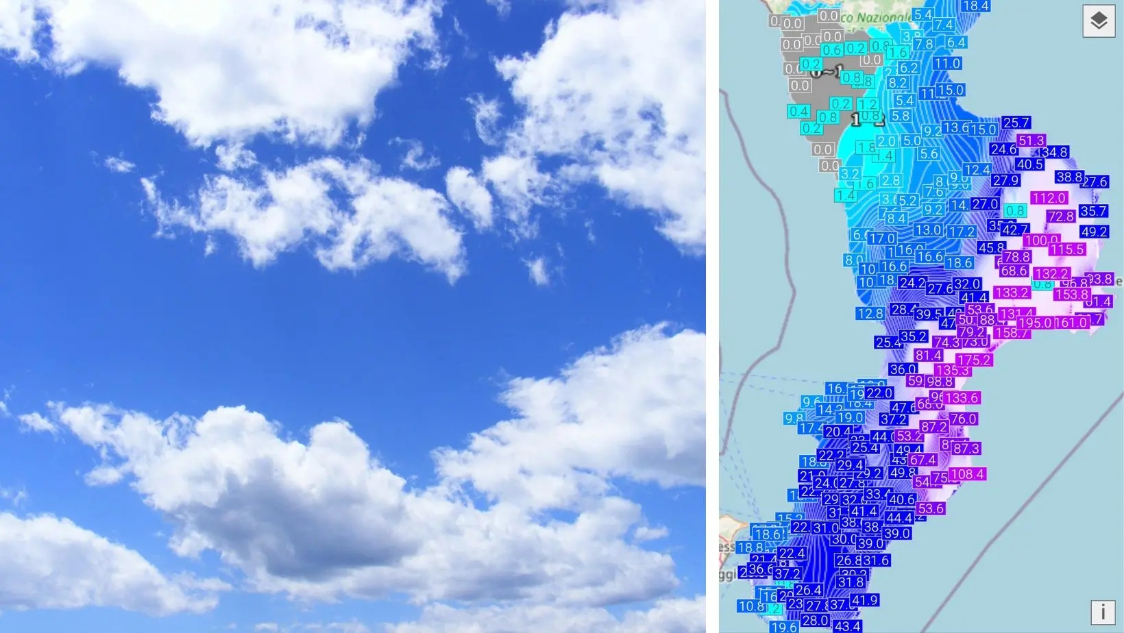 Dopo disagi e allagamenti il maltempo si allontana: weekend di cieli sereni su tutta la Calabria\n