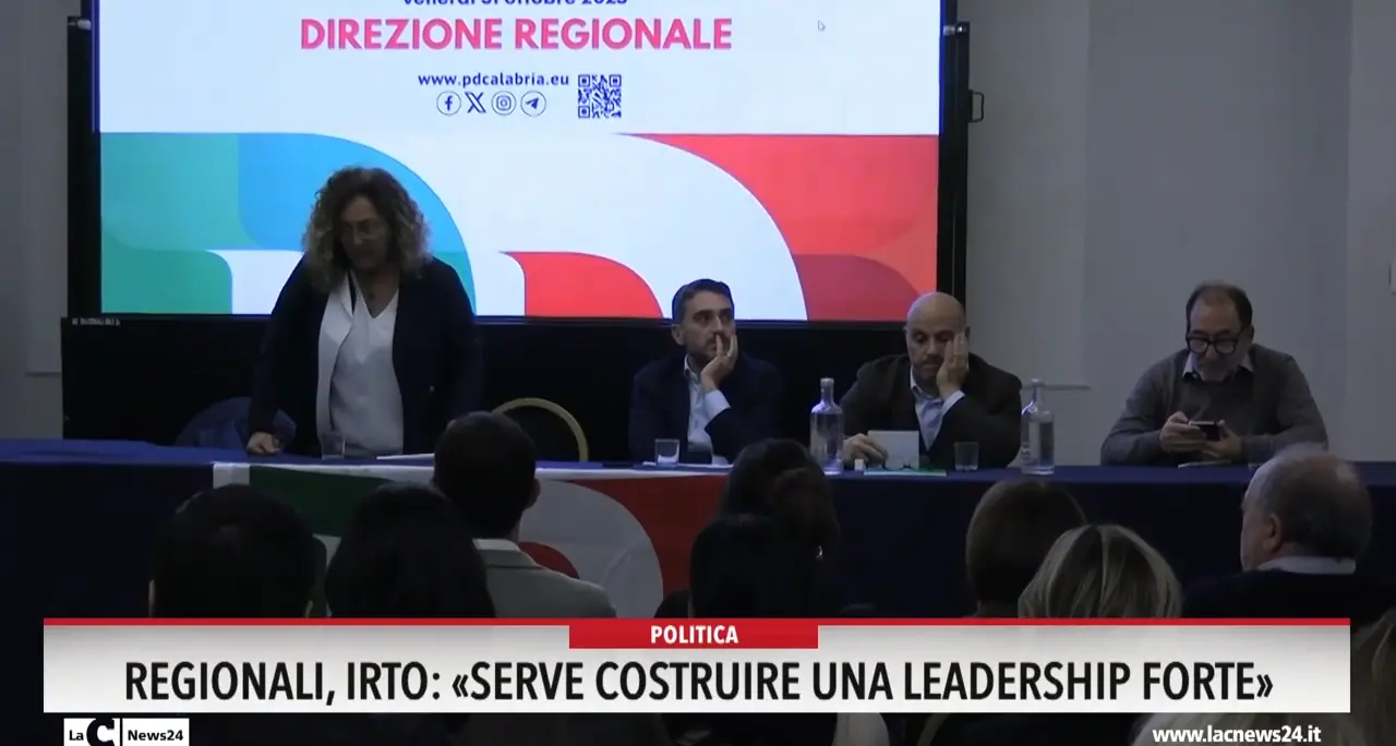 Regionali, Irto:  «Serve costruire una leadership forte»
