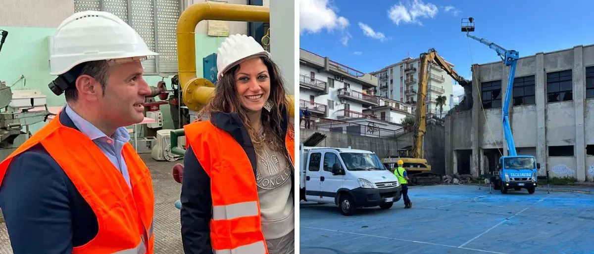 Paola, dopo 30 anni demolita la vecchia palestra: nascerà un nuovo spazio per studenti e sport\n