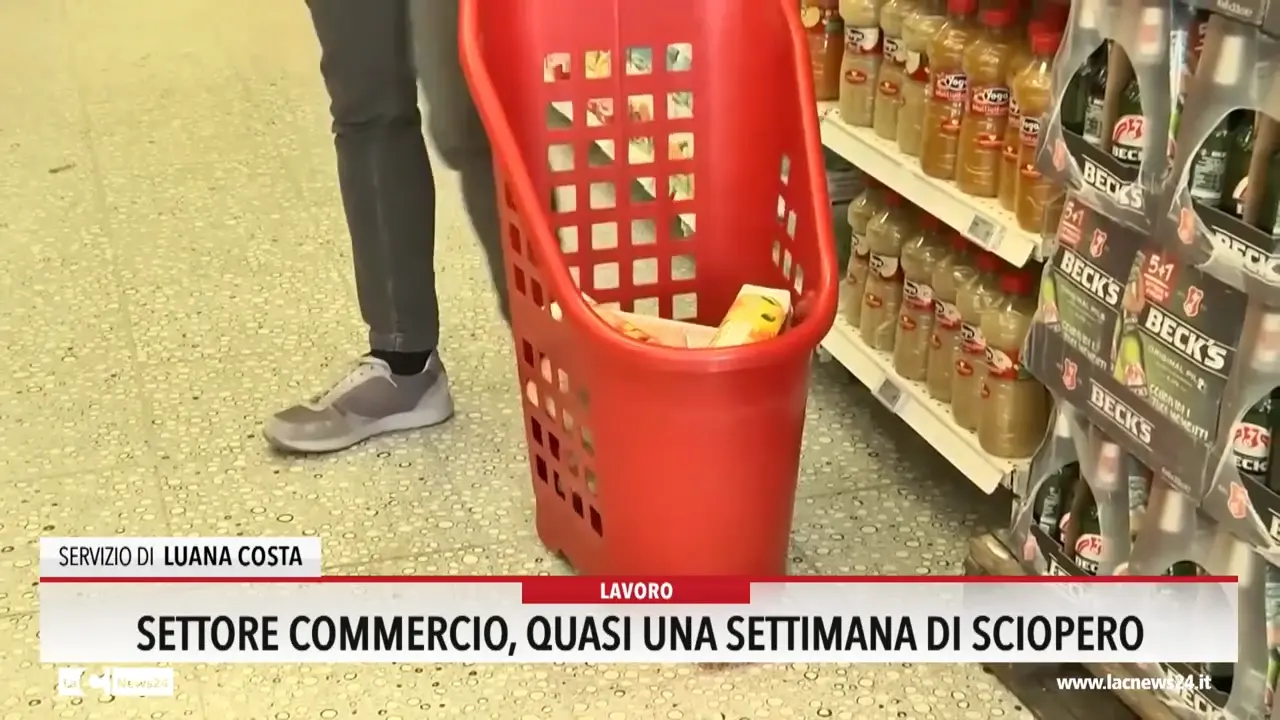 Settore commercio, quasi una settimana di sciopero