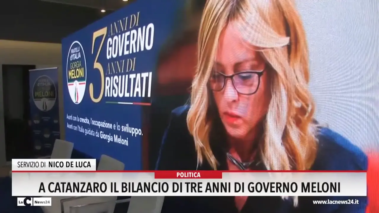 A Catanzaro il bilancio di tre anni di governo Meloni