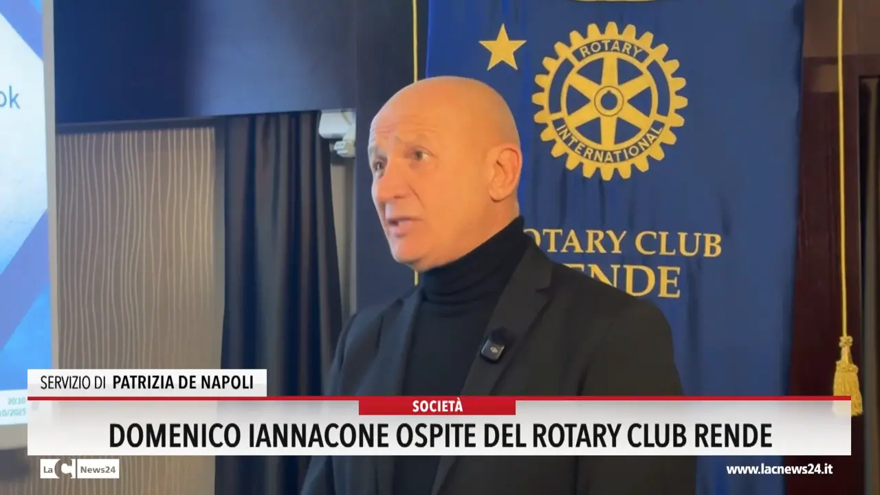 Domenico Iannacone ospite del Rotary Club Rende